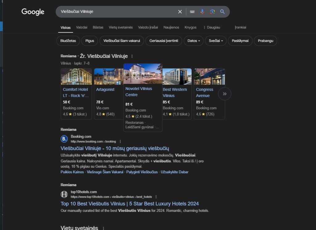 Google plečia kelionių sklaidą paieškos skelbimuose