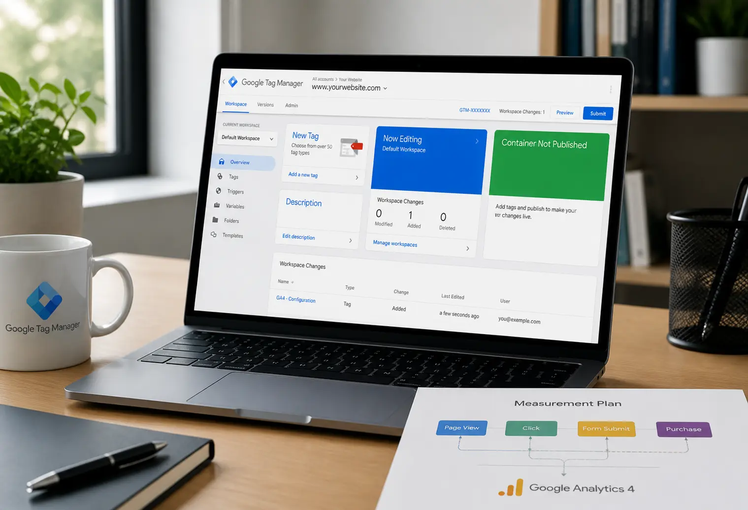 Google Tag Manager Konfigūravimas