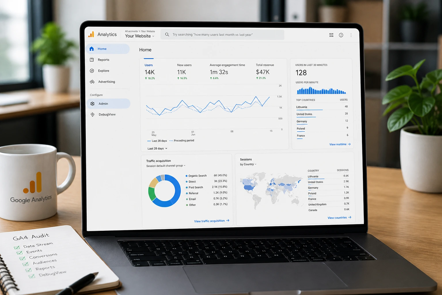 Google analytics administravimas