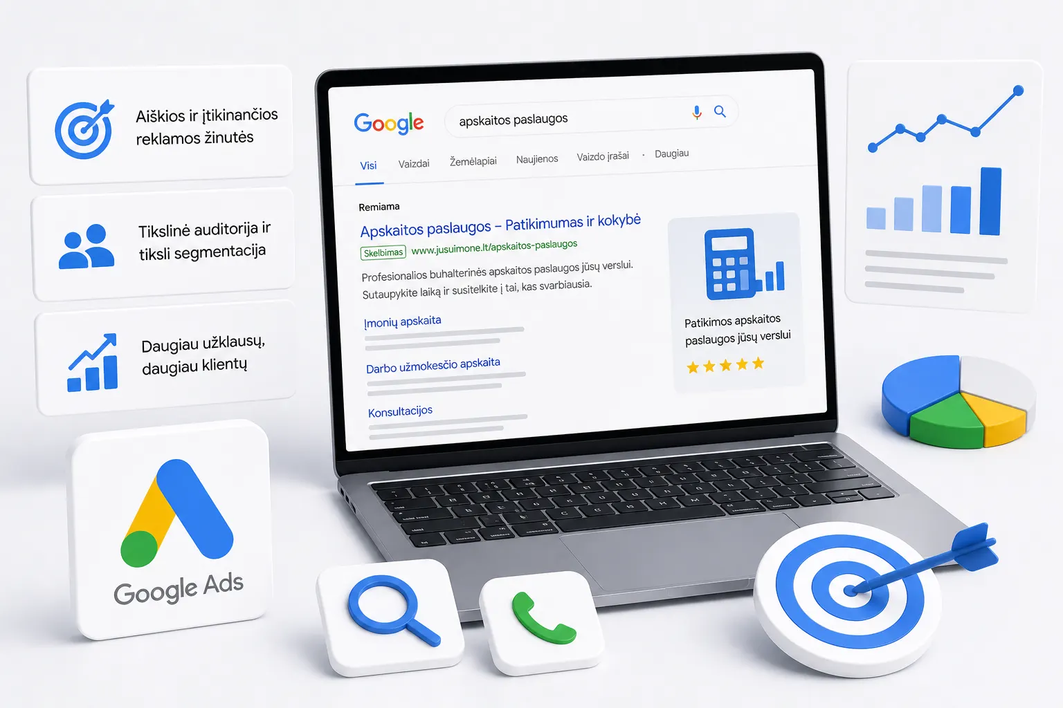 Google reklama paslaugų puslapiams